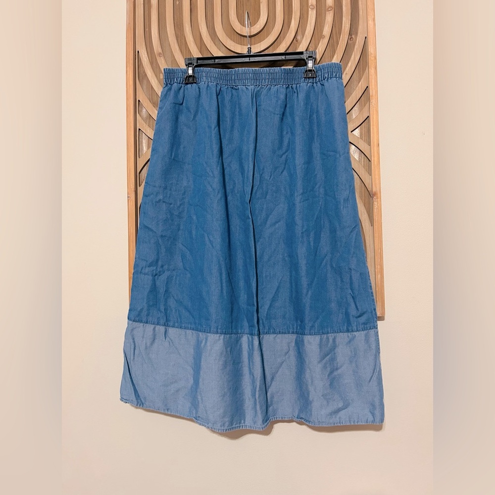 Ruby Rd Jean/Chambray Skirt